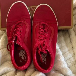 Vans Bold Red Sneakers